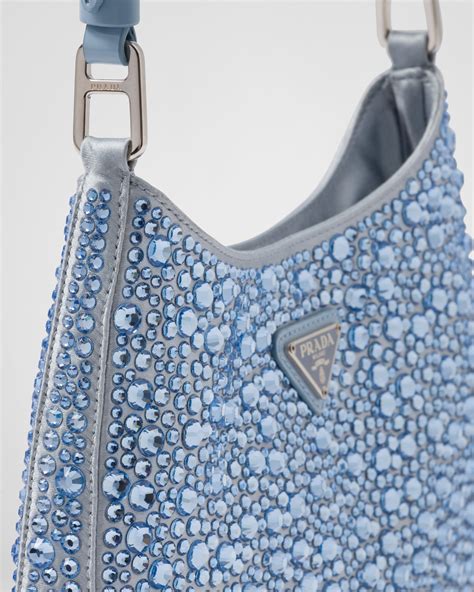 prada satin bag with crystals|Prada constellation bag.